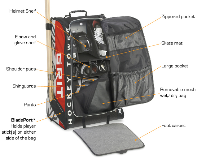 Grit Tower Hockey Bags